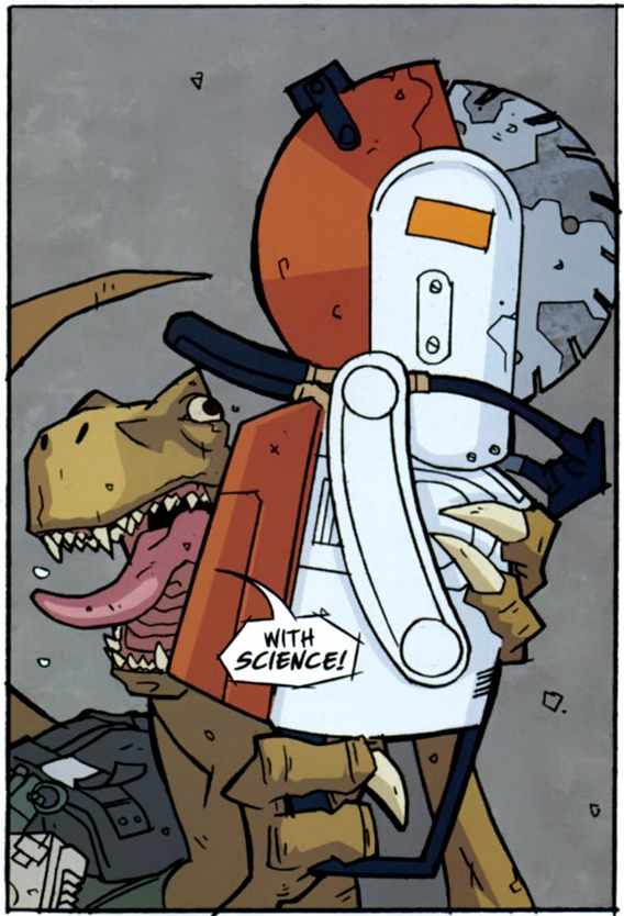 Raptor with Science (and Chainsaw)
